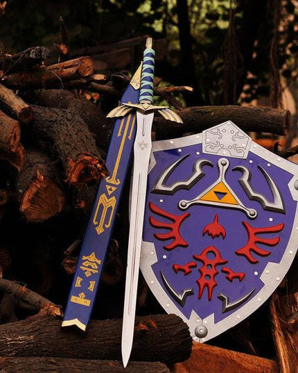Custom Zelda Sword Replica With Shield And Scabbard, Fully Functional, Best Gift For Him, New Year Gift