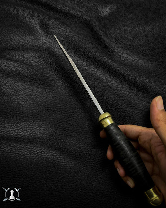 Mini Crocodile Dundee Bowie Knife – Handmade Hunting Knife with Leather Sheath