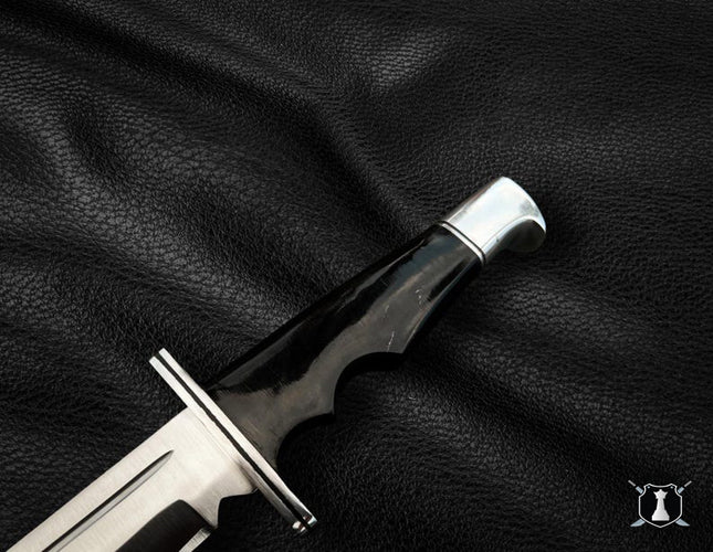 Handmade Scream Replica Knife – Buck 120 Ghost Face Knife with Leather Sheath | Movie Prop Knife | Gift for Him