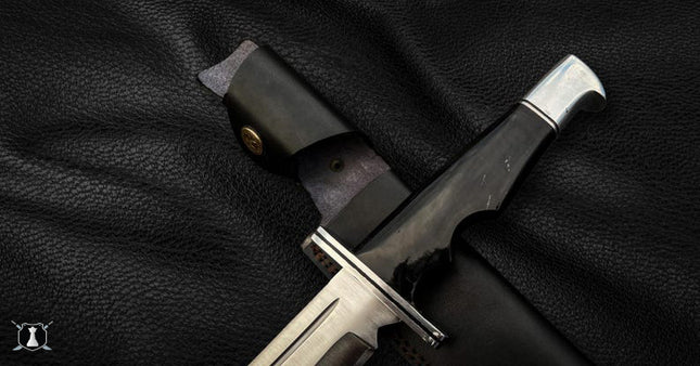 Handmade Scream Replica Knife – Buck 120 Ghost Face Knife with Leather Sheath | Movie Prop Knife | Gift for Him