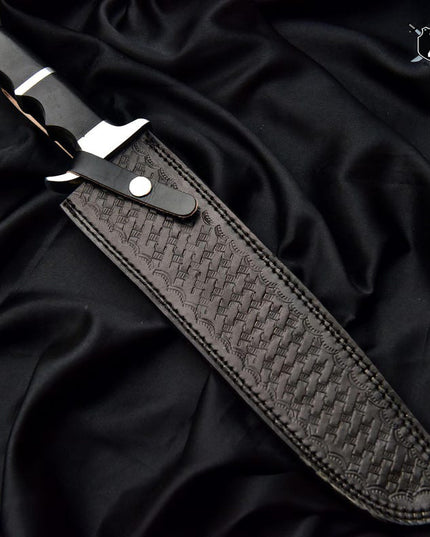 Predator Replica Knife – Handmade Full Tang Movie Knife with Leather Sheath | Gift for Him