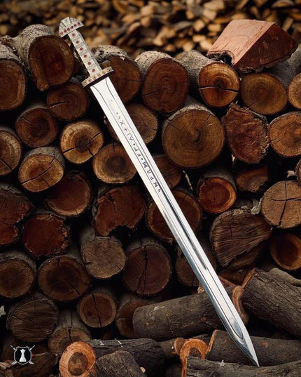 King Ragnar Sword – Handmade Viking Style Sword with Decorative Scabbard