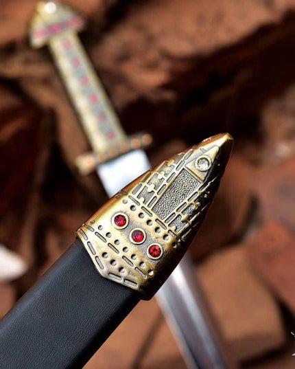 King Ragnar Sword – Handmade Viking Style Sword with Decorative Scabbard