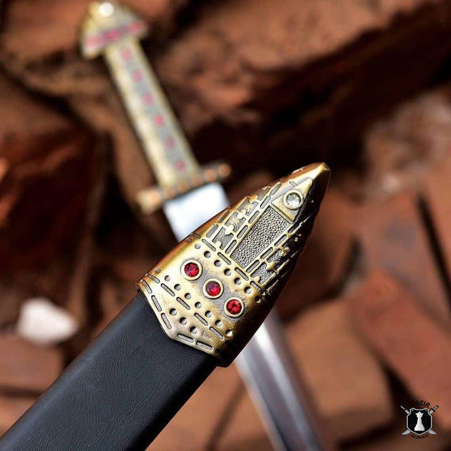 King Ragnar Sword – Handmade Viking Style Sword with Decorative Scabbard