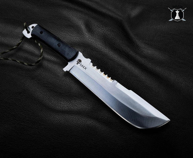 Punisher Replica Knife – Handmade M4X Movie Knife with Leather Sheath | Gift for Him