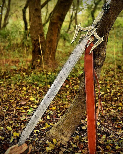 Luciender Sword of Light – Custom Handmade Damascus Steel Sword
