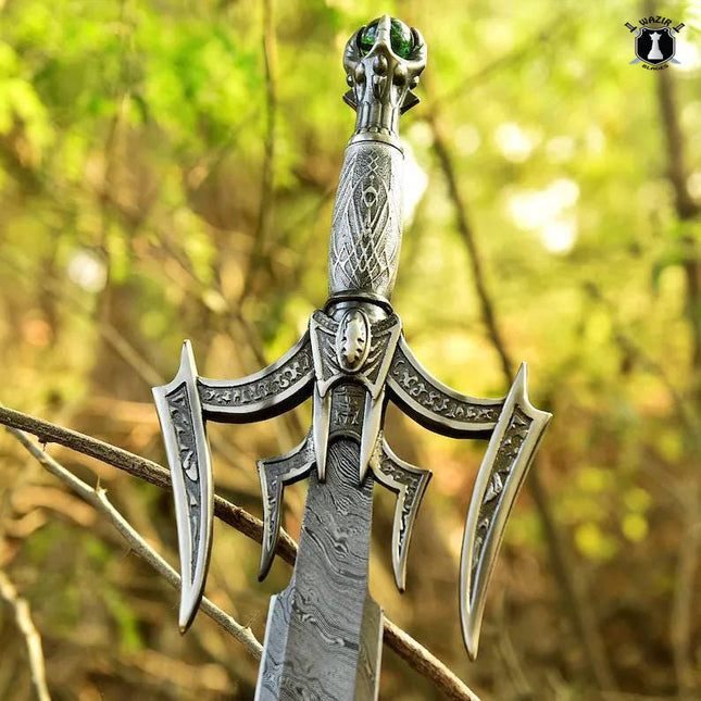 Luciender Sword of Light – Custom Handmade Damascus Steel Sword