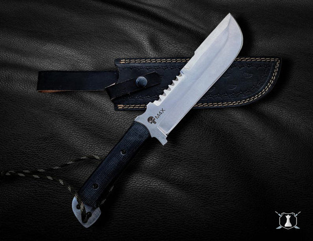 Punisher Replica Knife – Handmade M4X Movie Knife with Leather Sheath | Gift for Him