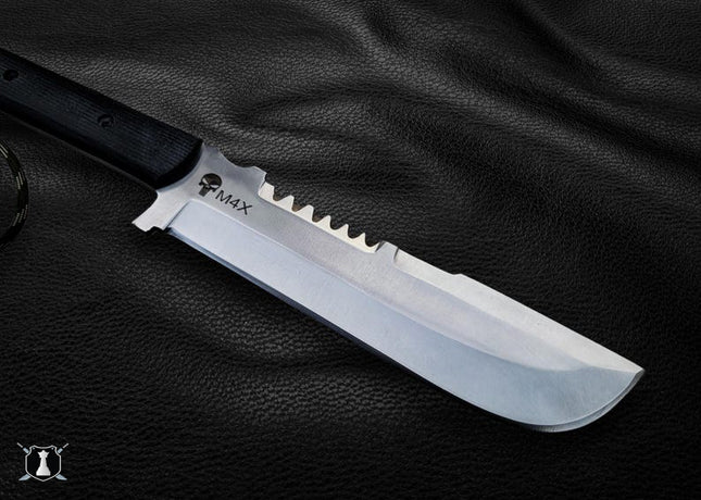 Punisher Replica Knife – Handmade M4X Movie Knife with Leather Sheath | Gift for Him