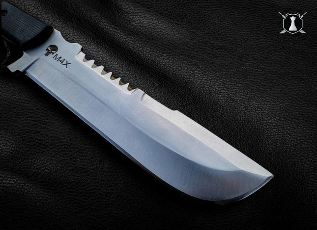 Punisher Replica Knife – Handmade M4X Movie Knife with Leather Sheath | Gift for Him